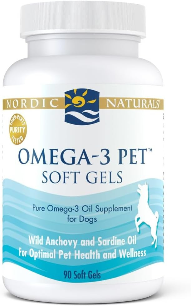 Nordic Naturals Omega-3 Pet, Unflavored - 90 Soft Gels - 330 mg Omega-3 Per Soft Gel - Fish Oil f... | Amazon (US)