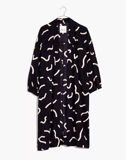 Robe Jacket in Bold Squiggles | Madewell