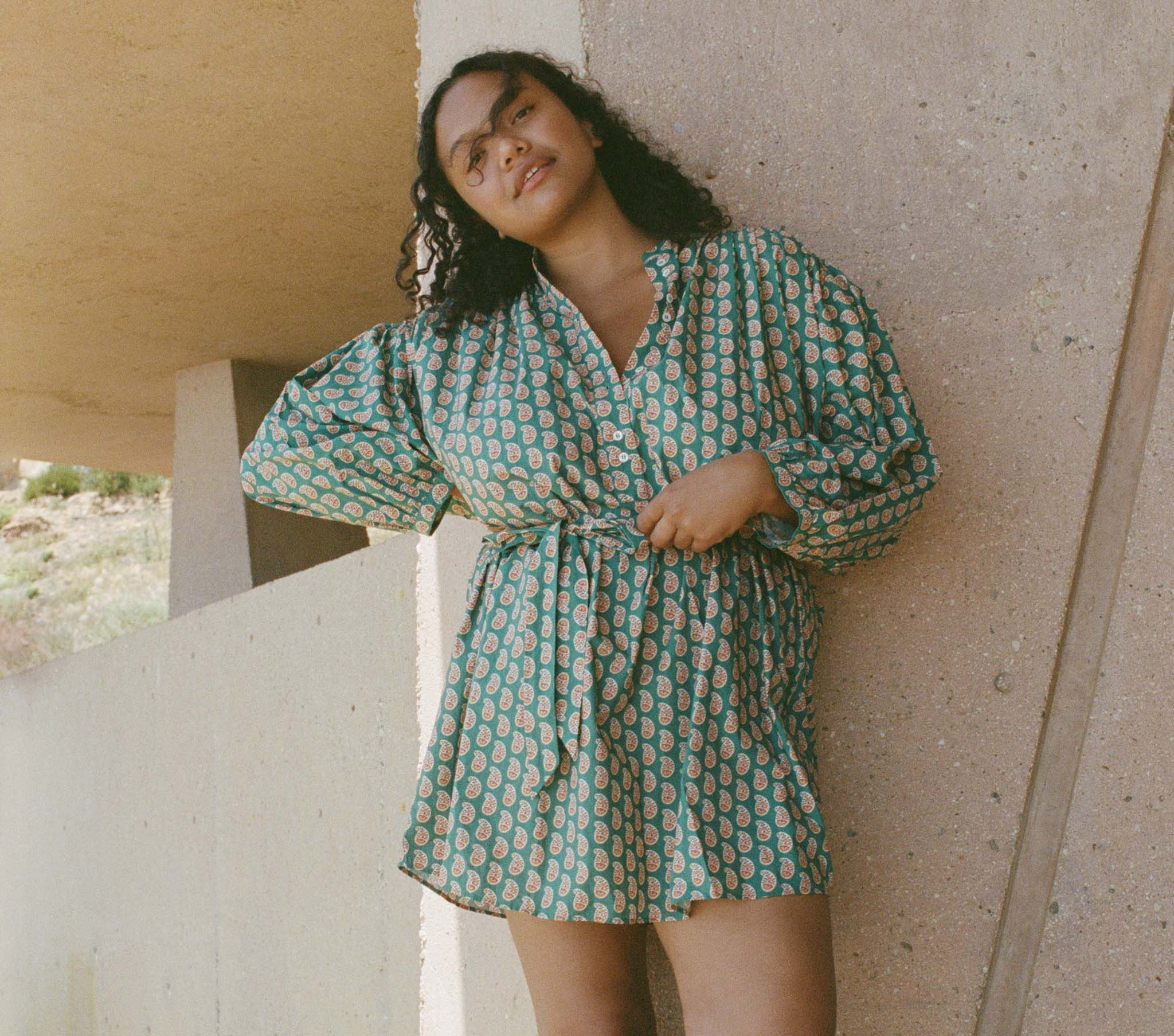 OPAL DRESS -- SUNRISE PAISLEY | DOEN