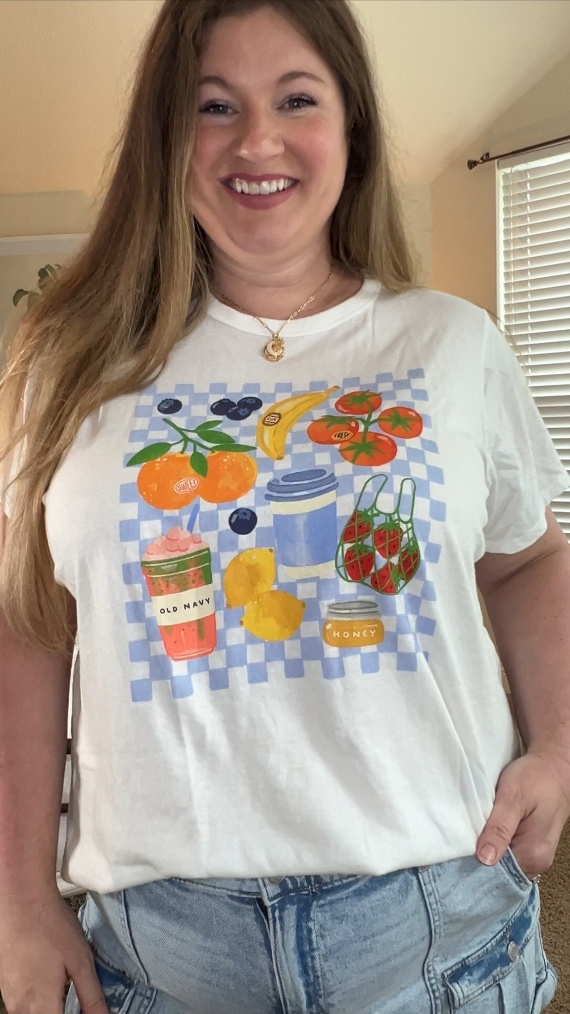 This graphic tee is just so happy! The colors and print and cute fruits 😍. Perfect for summer. I sized up one to have a more loose fit  

#LTKPlusSize #LTKFindsUnder50 #LTKSummerEdit