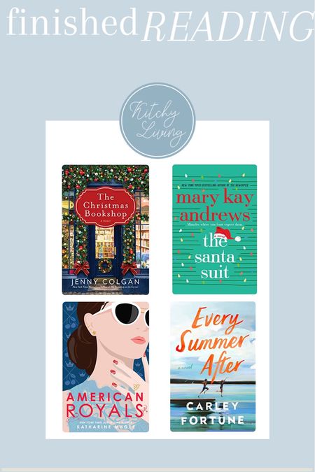Last 4 books I finished reading… Christmas, Royalty Fiction, & Summer Romance #toberead #recentreads #favoritebooks #goodreads 

#LTKGiftGuide #LTKunder50