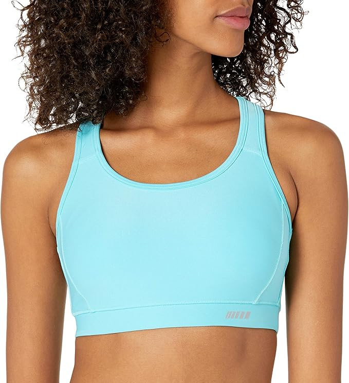 Amazon Essentials Women's Medium Support Racerback Sports Bra with Mesh Back | Amazon (US)