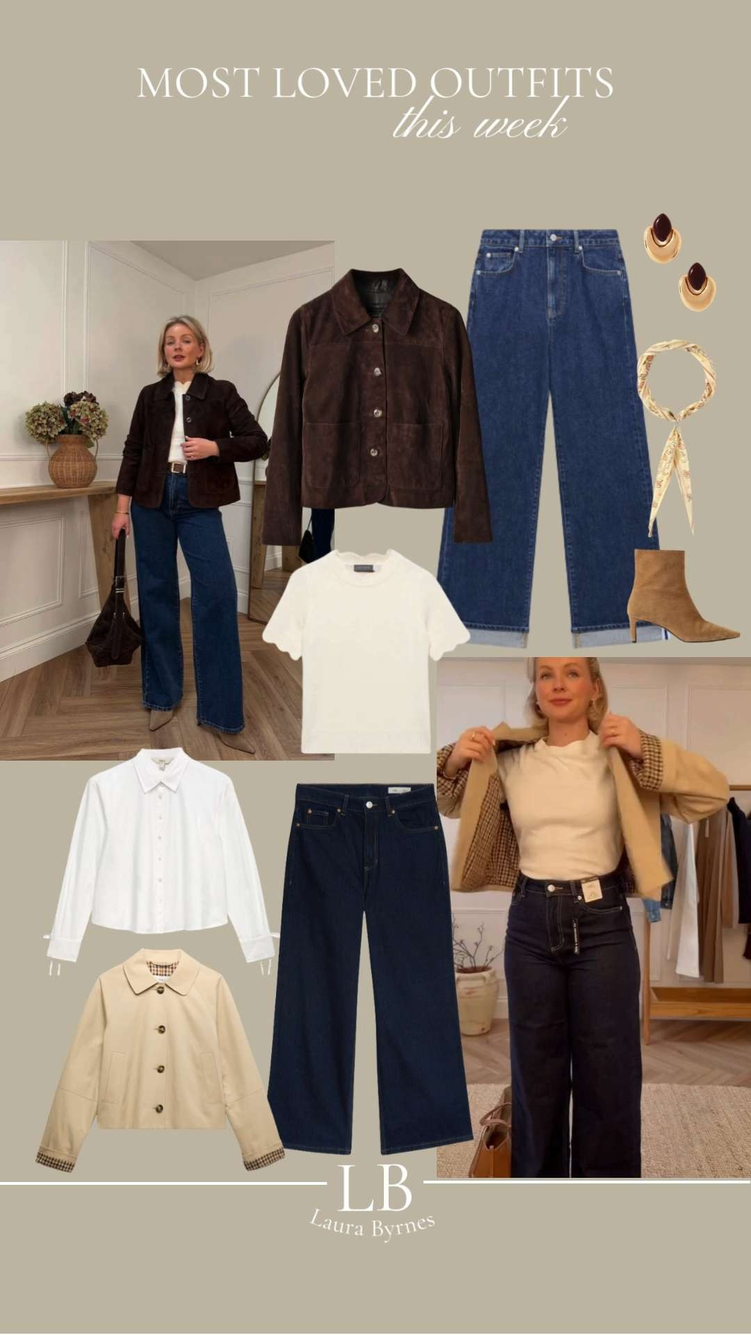 Most loved Outfits this week! 

Transitional style, Transitional Fashion, Spring Style, Early Spring, New In Season, Jeans, Trench Coat, M&S, Suede Jacket, Suede Boots  

 #LTKuk #LTKwinter #LTKspring