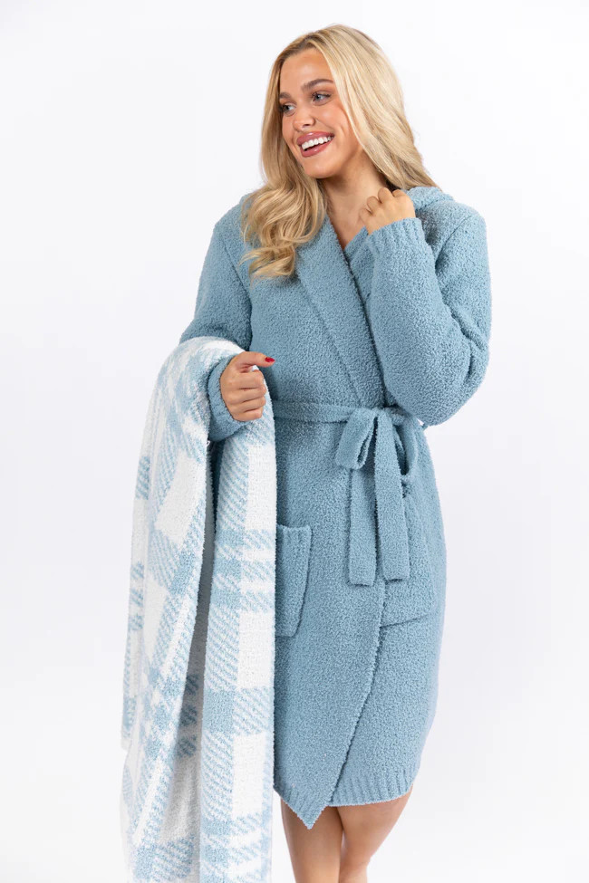 It Was All A Dream Hooded Light Blue Robe FINAL SALE | Pink Lily