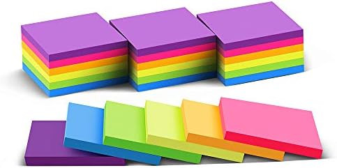 (24 Pack) Sticky Notes 3x3 in Post Bright Stickies Colorful Super Sticking Power Memo Pads, Stron... | Amazon (US)