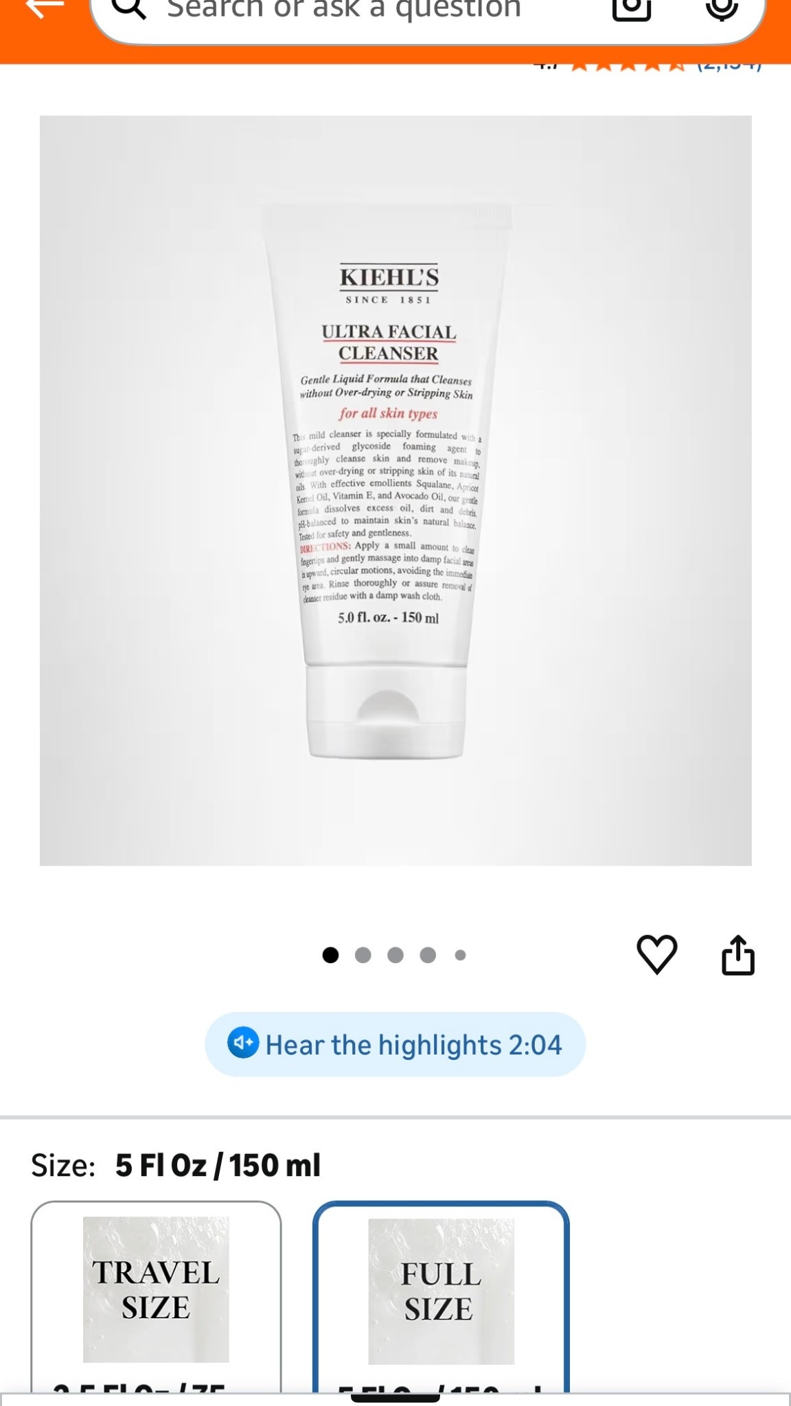 50% off kiehls on amazon for Black Friday!!! This is the BEST cleanser!

#LTKBeauty #LTKSaleAlert #LTKCyberWeek