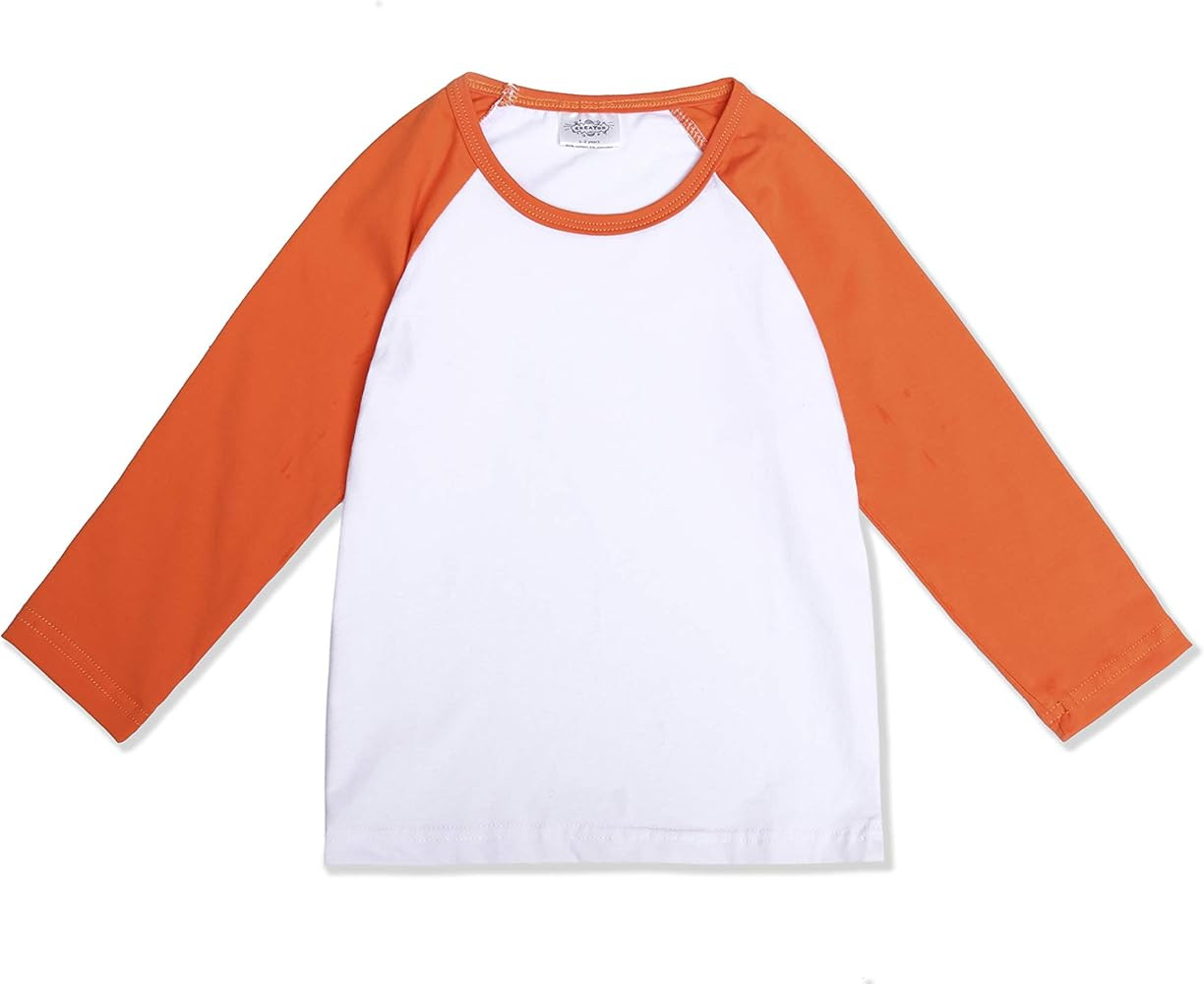 CREATOR Toddler Baby Girls Boys Long Sleeve Shirts Raglan Shirt Baseball Tee Cotton T-Shirts | Amazon (US)