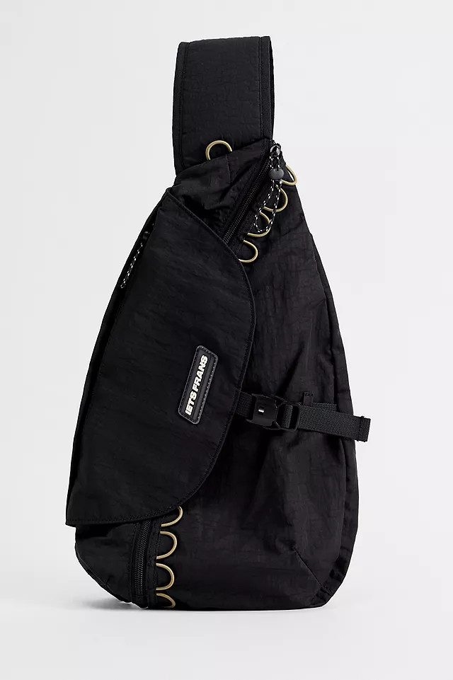 iets frans. Black One Strap Backpack - Black ALL at Urban Outfitters | Urban Outfitters UK