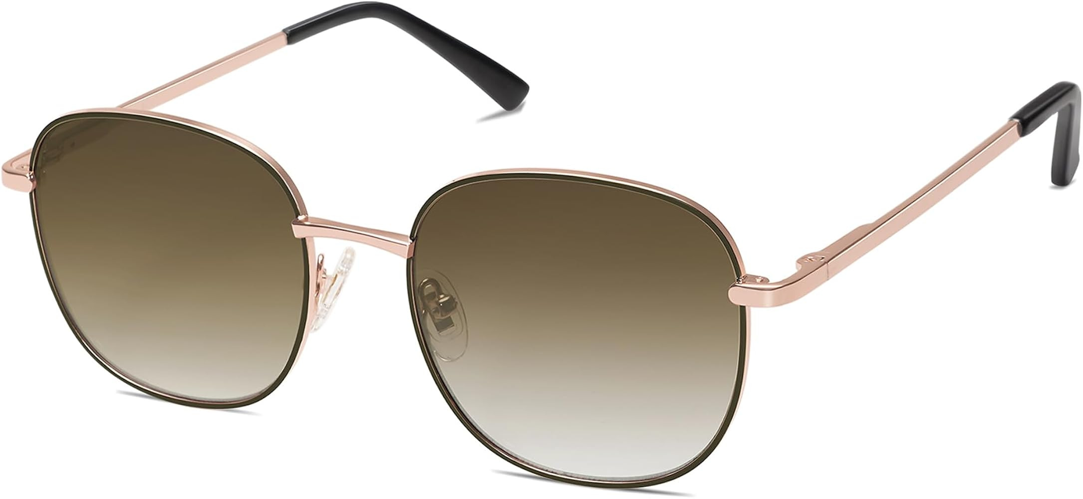 SOJOS Classic Trendy Square Sunglasses for Women Men Cute Big Frame Gold Shades SJ1137 | Amazon (US)