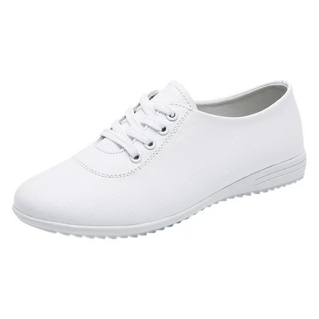 Shoes For Women Casual Shoes Flat Soft Sole Single Shoes Fashion Student Small White Shoes Casual Round Toe Flat Sole Single Shoes Women s Fashion Sneakers | Walmart (US)