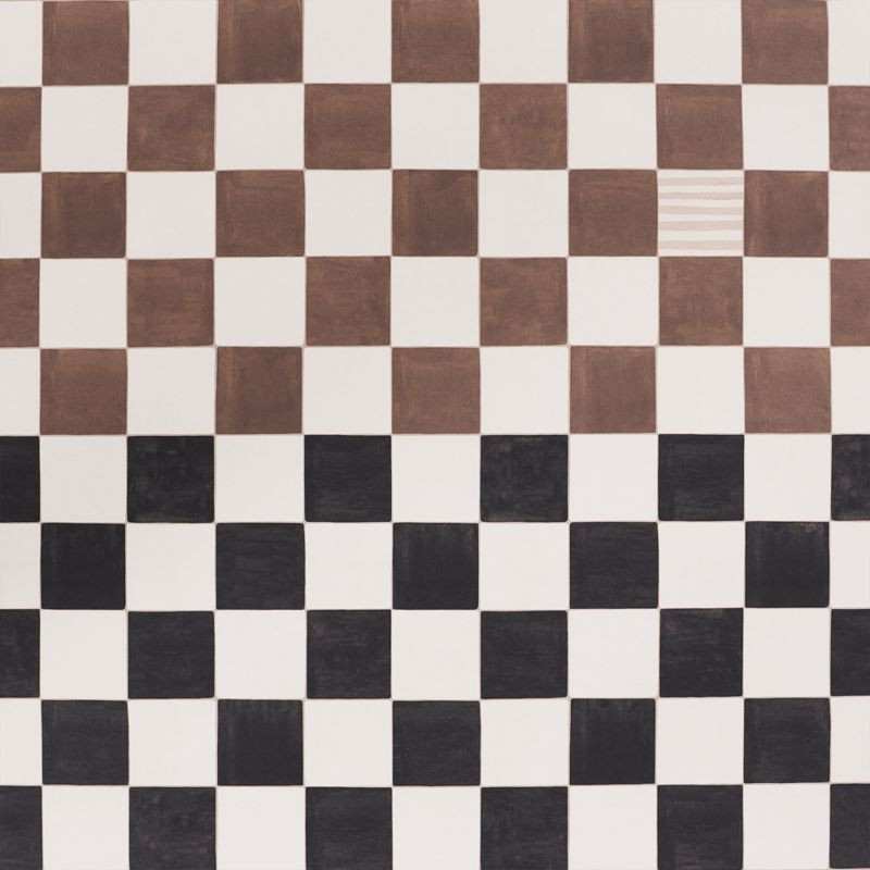 Backdrop Gambit Cocoa and Charcoal Wallpaper | Crate & Barrel