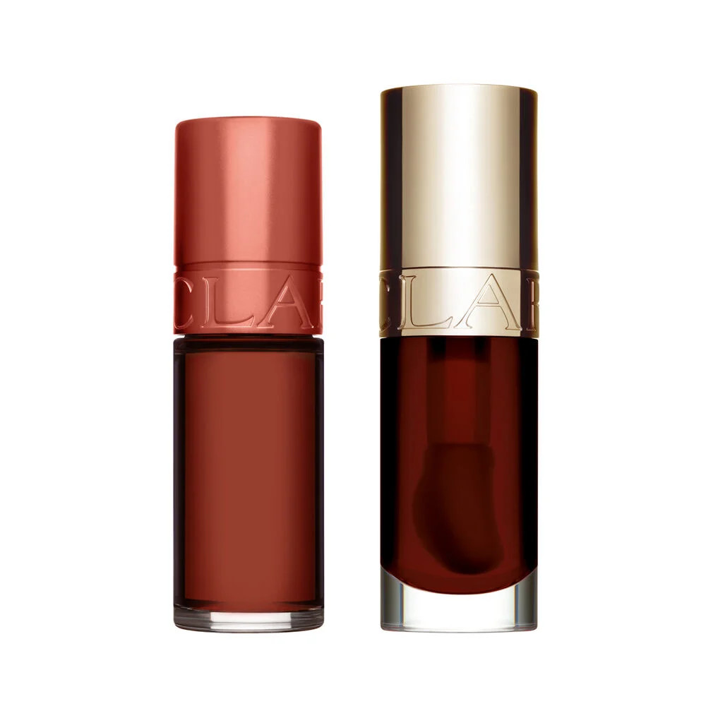 Lip Oil & Stain Duo In Nude | Iconic Lip Comfort Oil & Water Lip Stain | For Hydrated, Visibly Pl... | Clarins USA