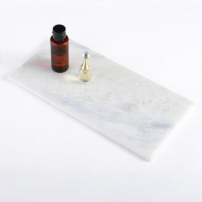 Koville African Natural Marble Board for Kitchen Pastry Bread, 12" x 6" Genuine Stone Slab, Marbl... | Amazon (US)