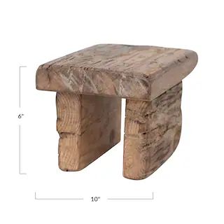 6" Natural Decorative Reclaimed Wood Pedestal | Michaels Stores