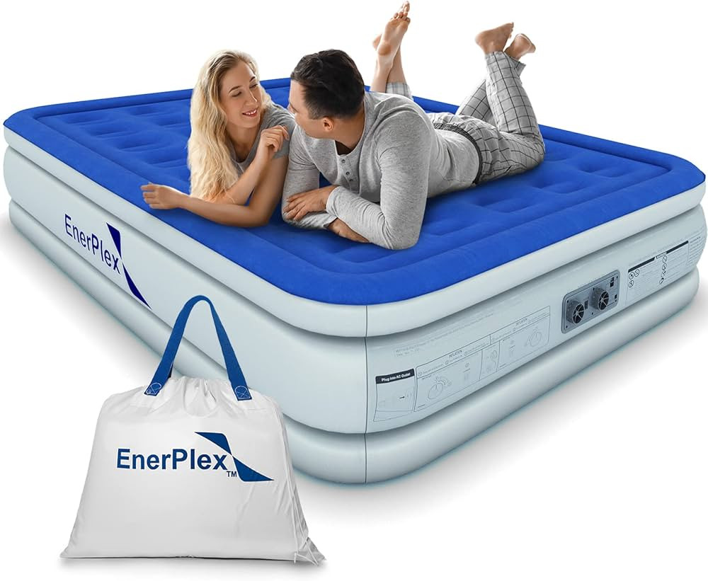 EnerPlex Air Mattress with Built-in Pump - Double Height Inflatable Mattress for Camping, Home & ... | Amazon (US)