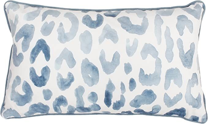 Thro by Marlo Lorenz Miron Cheetah Throw Pillow, 1 Count (Pack of 1), Arizona Blue | Amazon (US)