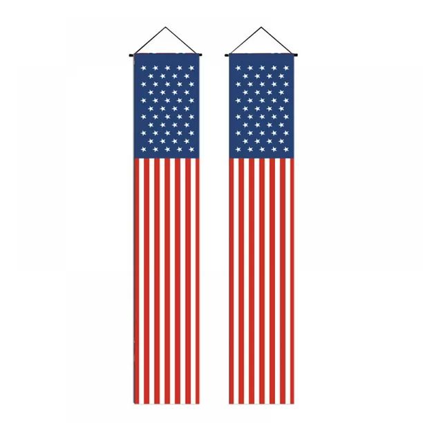 Patriotic Porch Sign Banners Flag Door Decoration ,Fourth Of July Memorial Day Independence Day F... | Walmart (US)