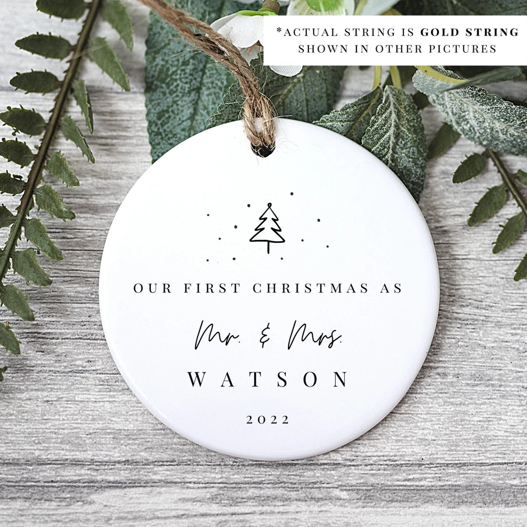 Couples First Christmas Ornament. Our First Christmas Together 2022. Personalized Mr & Mrs Christ... | Etsy (US)