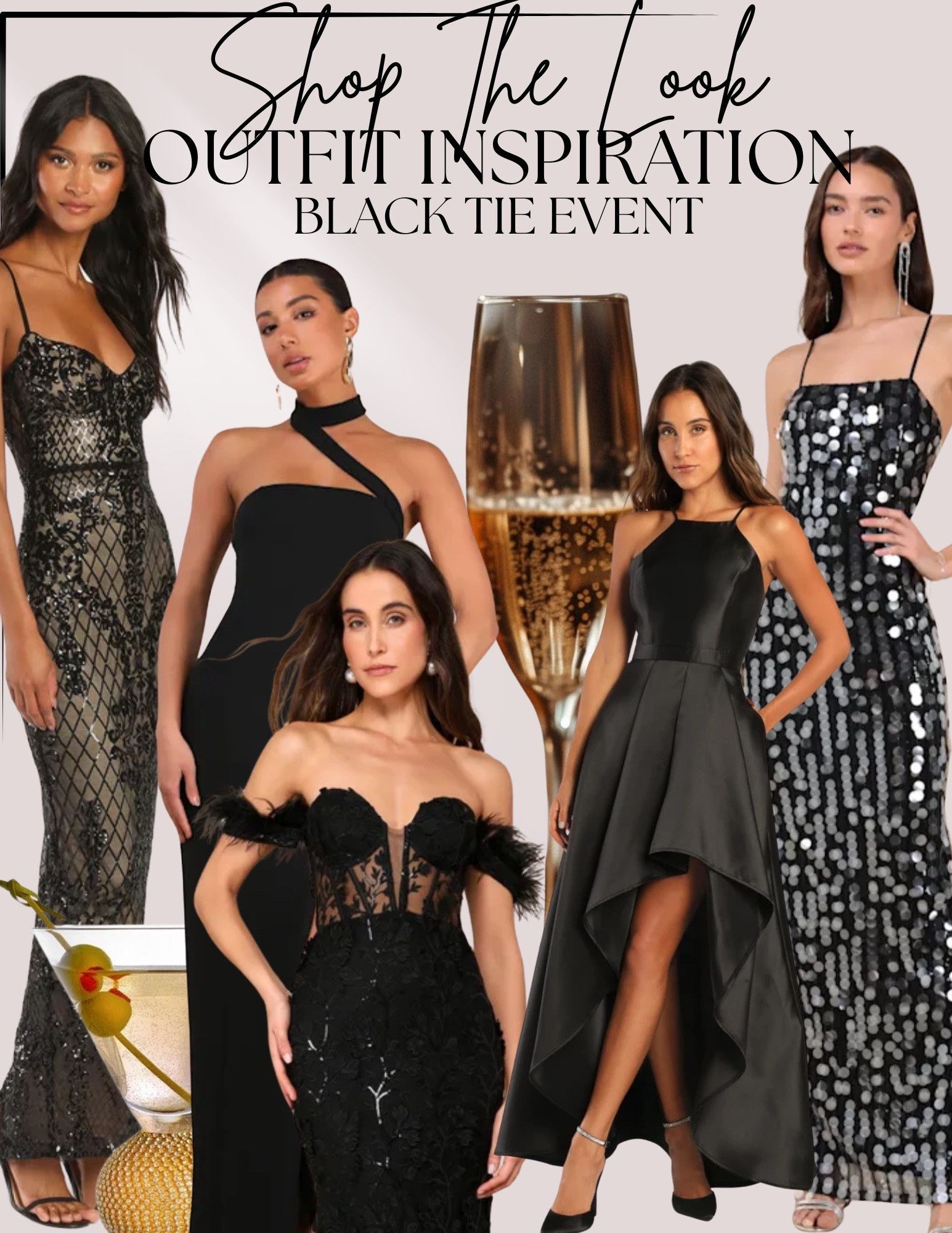 Black tie formal party holiday event wedding guest date night dress. Black sequin gown. Sequin maxi dress. Black halter high low dress. Off the shoulder dress. Lace dress.

#LTKWedding #LTKFindsUnder100 #LTKParties