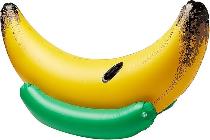 Greenco Giant Inflatable Ride-On Banana Float, Yellow Banana Float, Large Inflatable Pool Float f... | Amazon (US)