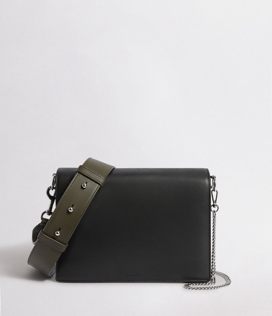 "Zep Leather Box Bag" | AllSaints (US)
