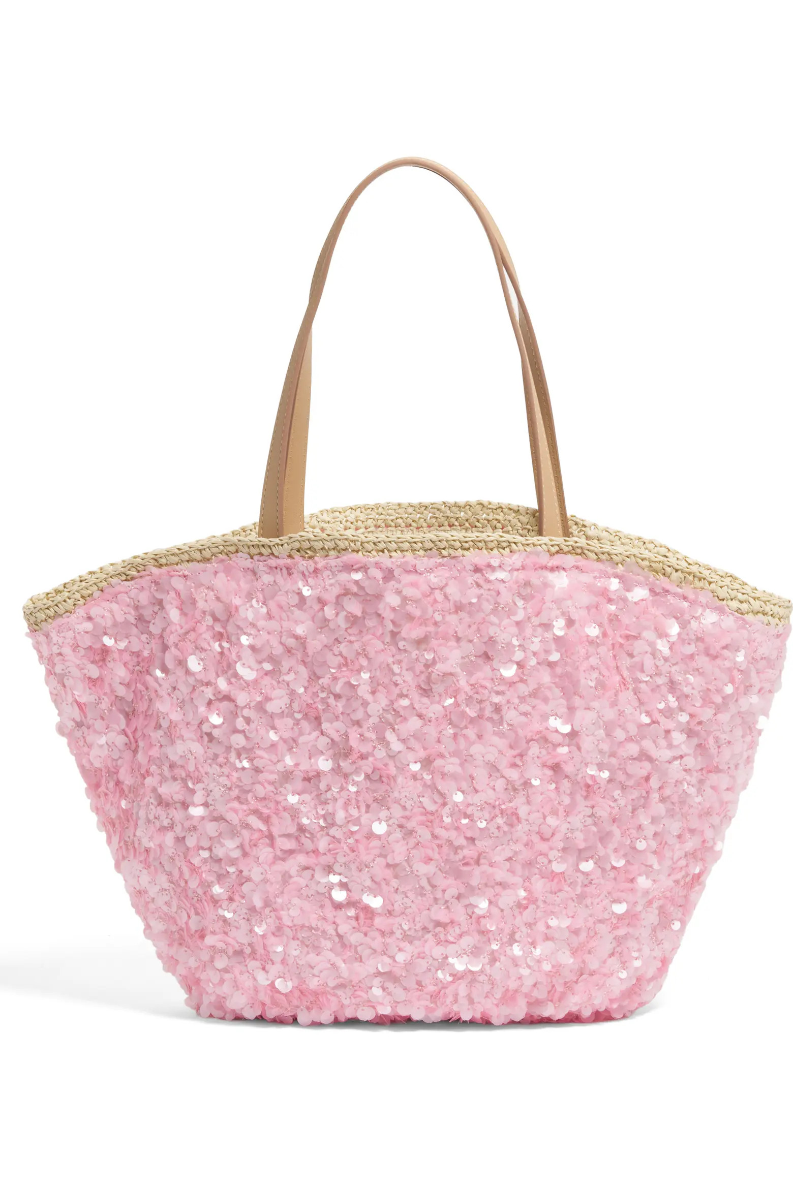 Curve Sequin Raffia Tote (Women) | Nordstrom | Nordstrom
