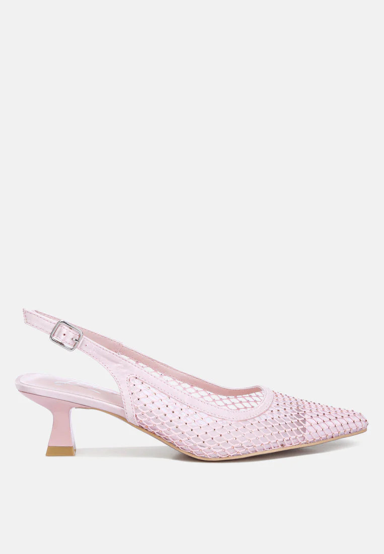 siev rhinestone slingback mules | Shop Simon