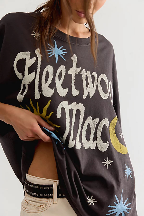 Daydreamer Fleetwood Mac Doodles Oversized Tee | Free People (Global - UK&FR Excluded)