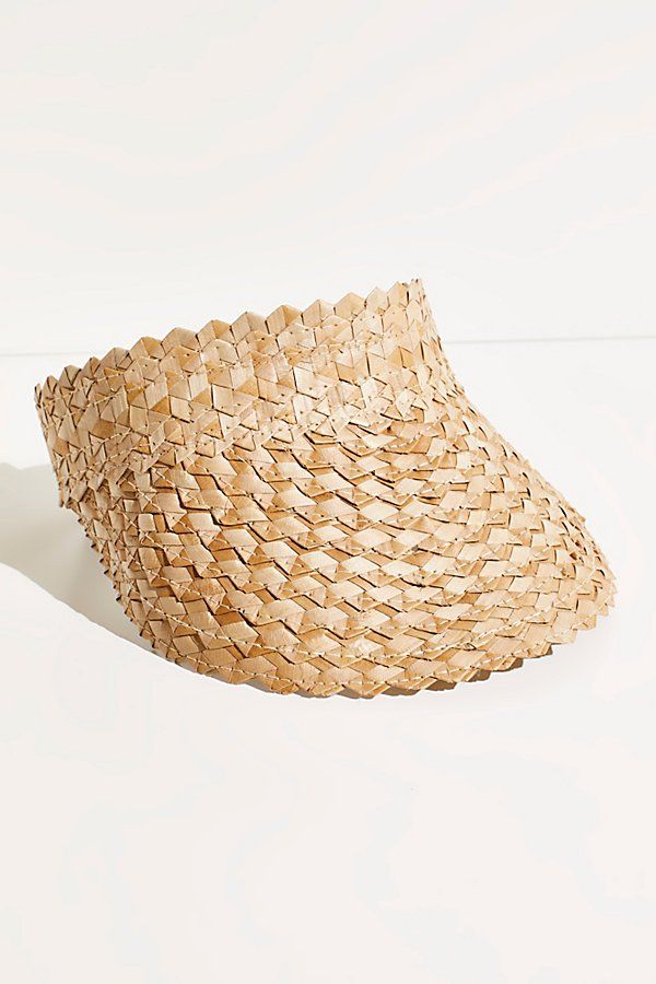 Cleo Straw Visor by Free People, Natural, One Size | Free People (Global - UK&FR Excluded)