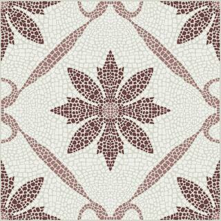 Red 3 MIL x 12 in. W Water Resistant Jamila Burgundy Peel and Stick Virgin Vinyl Floor Tiles Set of 20 ( 20 sq. ft. ) | The Home Depot