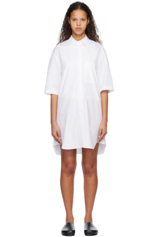 Loulou Studio - White Evora Minidress | SSENSE