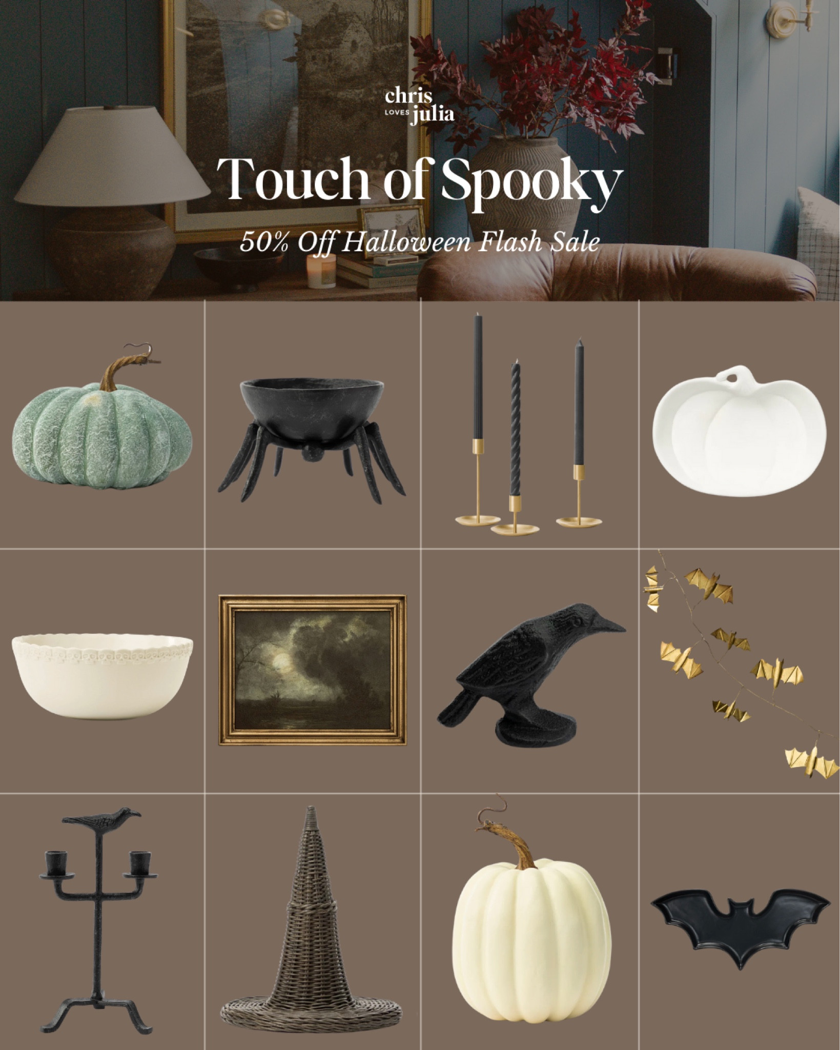 Just got a text from McGee & Co. about their first ever 50% off Halloween flash sale! 

#LTKSeasonal #LTKFallSale #LTKSaleAlert