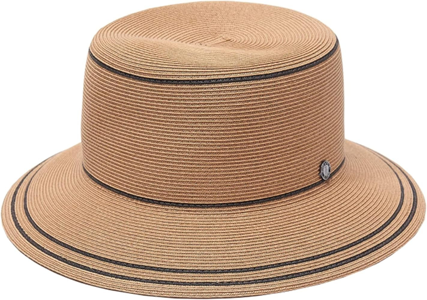 Pineapple&Star Bella Sun Beach Wide Brim Straw Hat Fine Braid UPF50+ for Women | Amazon (US)