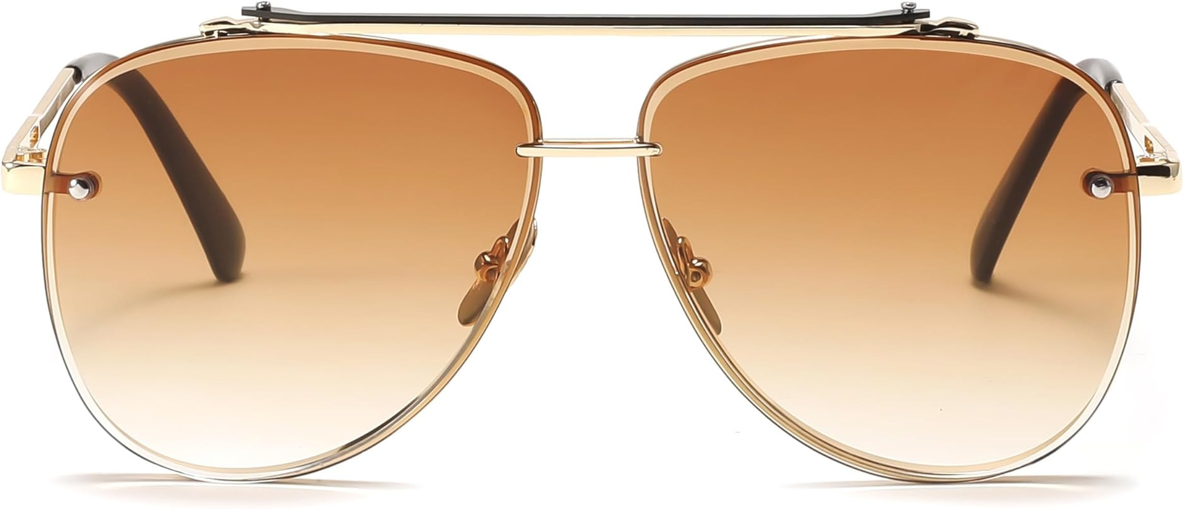 FEISEDY Oversized Aviator Sunglasses for Men Women Vintage Sun Glasses Metal Frame Gradient Shade... | Amazon (US)