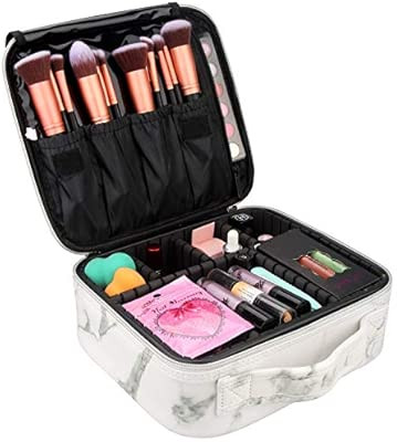 Relavel Makeup Case Travel Makeup Bag Makeup Train Case Cosmetic Bag Toiletry Makeup Brushes Orga... | Amazon (US)