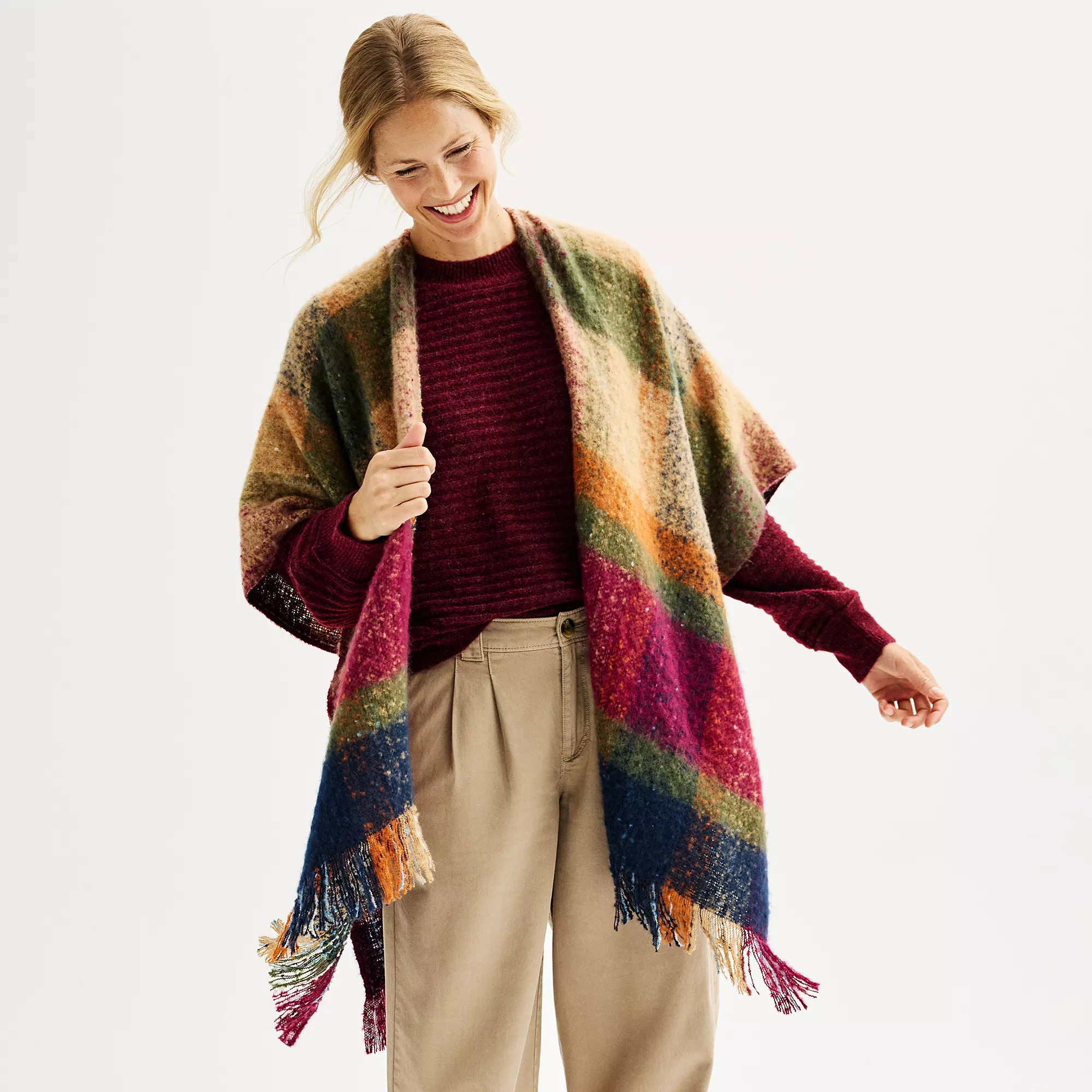 Women's Sonoma Goods For Life® Reversible Brushed Blanket Topper | Kohl's