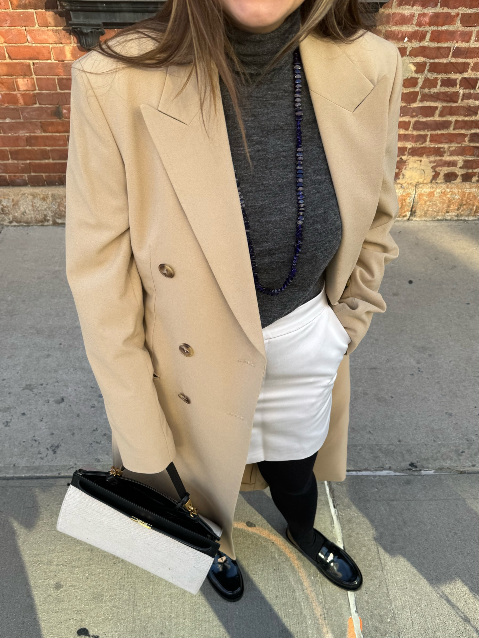 Soring Outfit Details with trench coat, peny loafer looksnlike miu miu loafer, hm viral canvas bag and mini skirtt

#LTKstyletip #LTKSeasonal #LTKworkwear