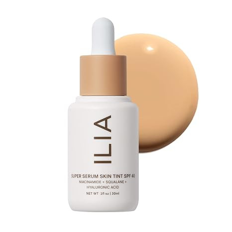 ILIA - Super Serum Skin Tint SPF 40 | Lightweight Foundation With Mineral SPF | Hydrate, Smooth, ... | Amazon (US)