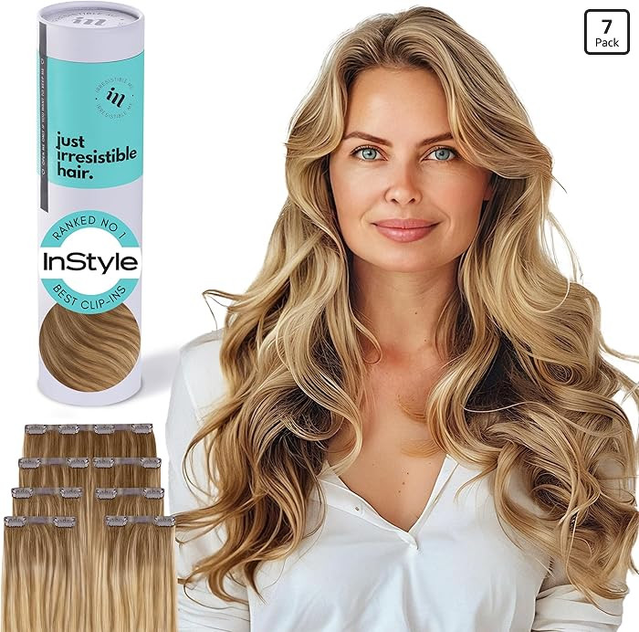 Irresistible Me Real Human Hair Extensions Clip Ins – 100% Human Hair Clip In Extensions for Le... | Amazon (US)