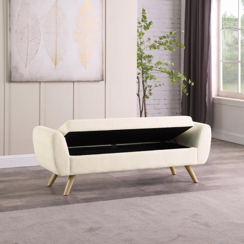 Pedrick Upholstered Flip Top Storage Bench | Wayfair North America