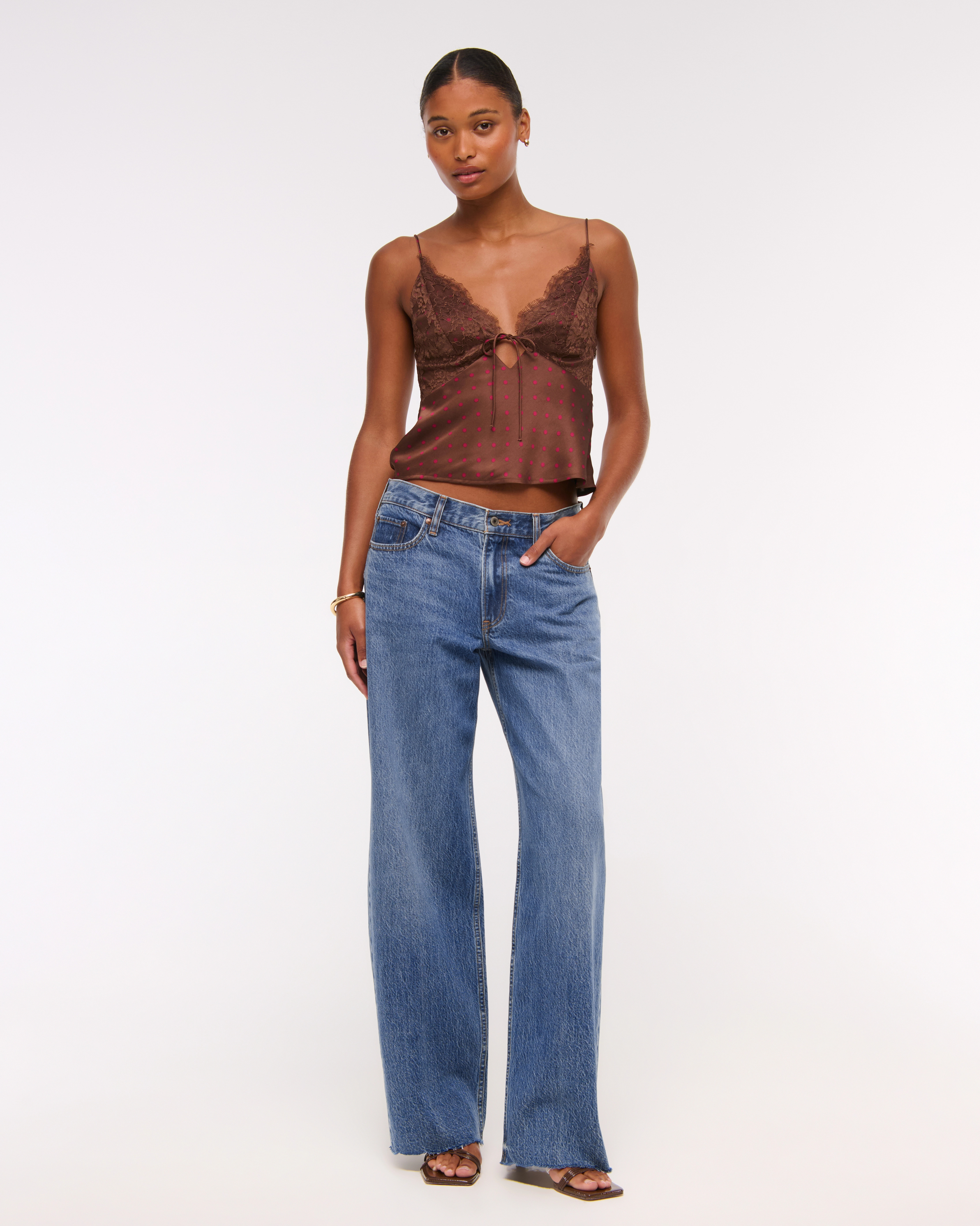 Curve Love Low Rise Ultra Loose Jean | Abercrombie & Fitch (US)