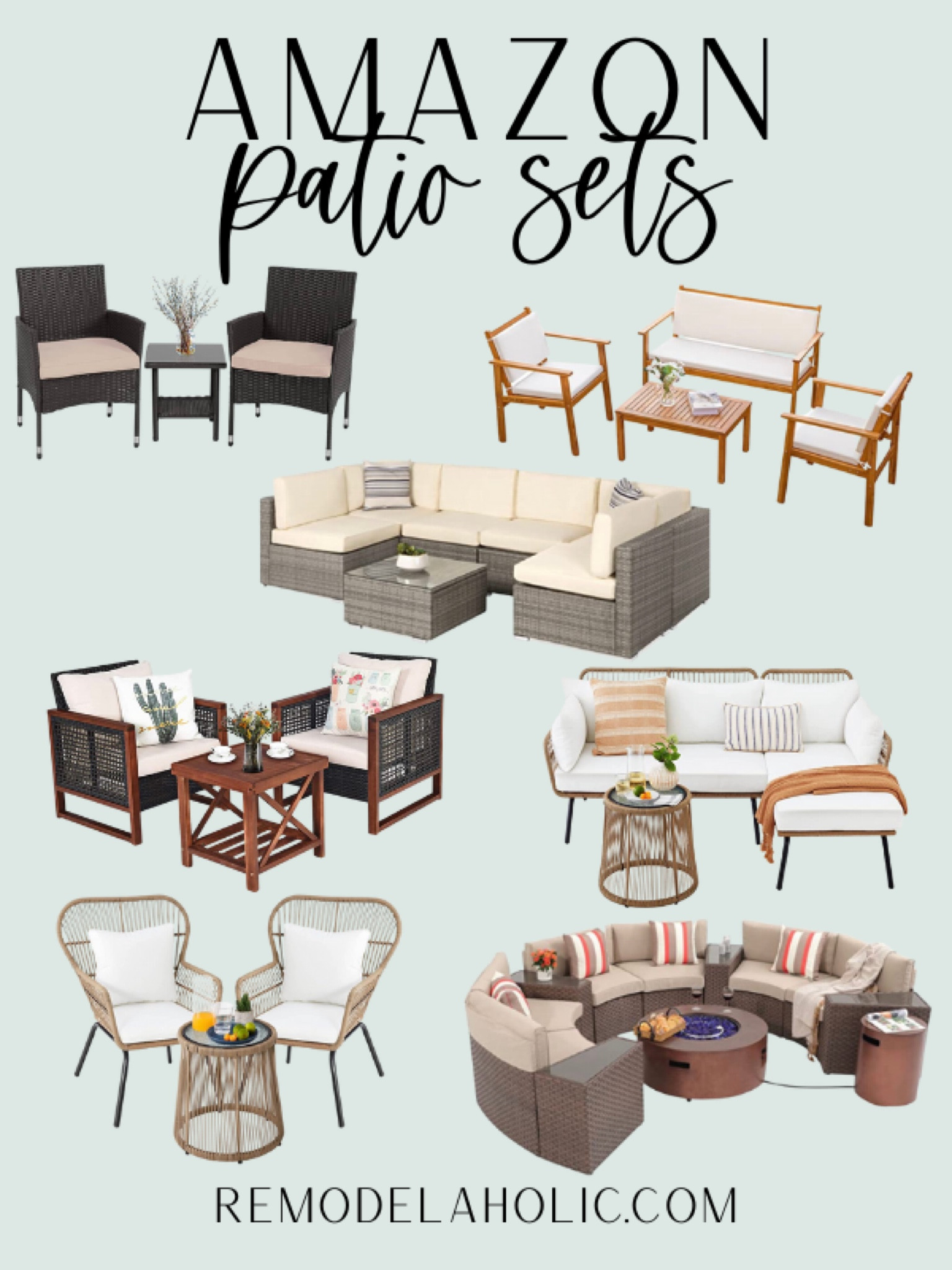 Amazon Patio Sets! Patio weather is here! Enjoy your outdoor space with new patio furniture shipped directly to your doorstep from Amazon!

Amazon, amazon home, home decor, summer home, outdoor home, patio furniture

#LTKhome #LTKSeasonal #LTKFind