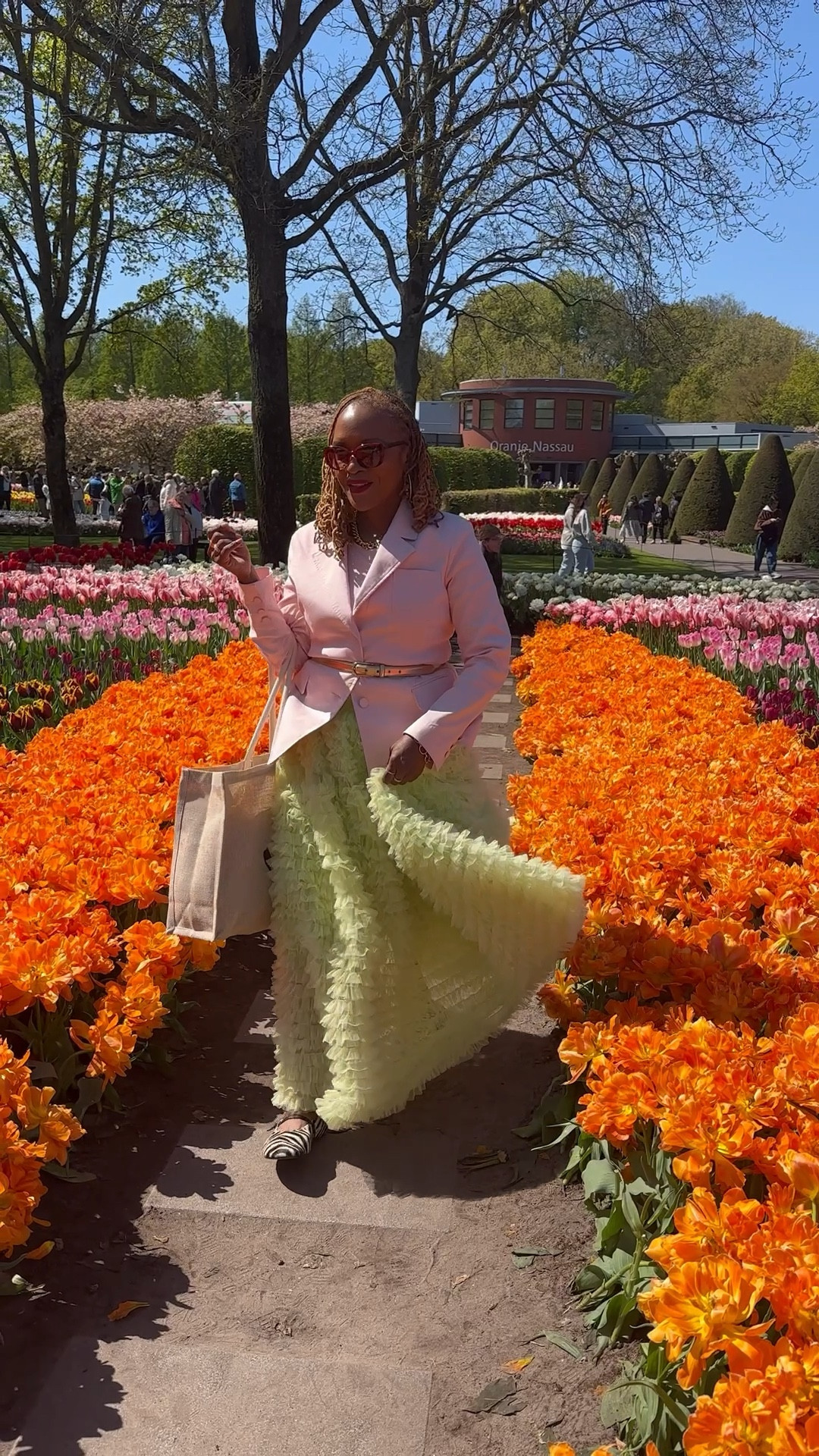 A fun spring tulle skirt and blazer outfit with zebra flats on vacation

#LTKdayinmylife #LTKMothersDay #LTKvlog