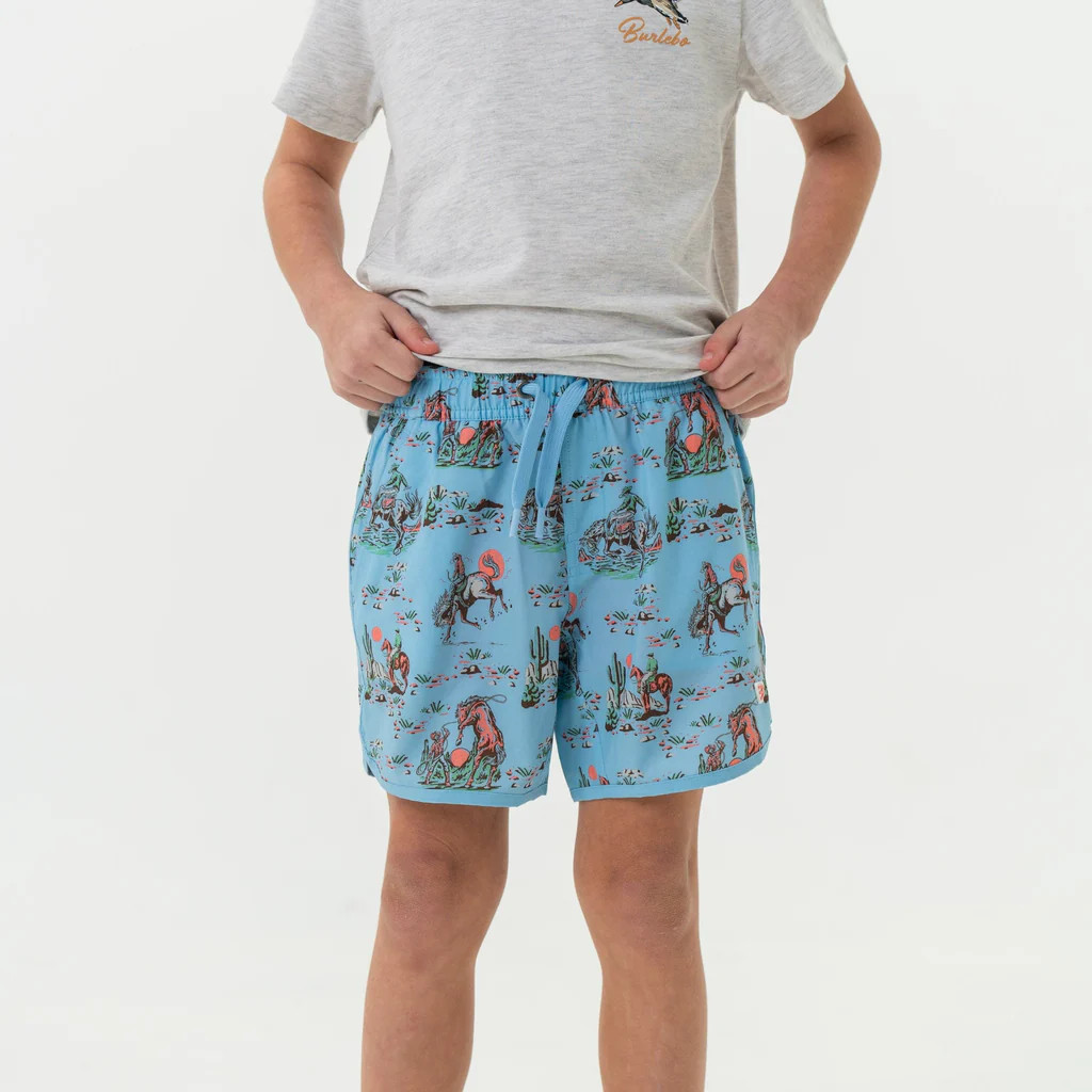 Youth Swim Trunk - Cowboy Up | BURLEBO