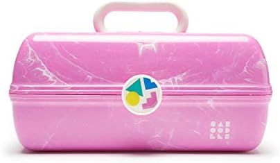 Caboodles On-The-Go Girl Retro Case, Bubblegum Marble , 13.38x8.88x6.5 Inch (Pack of 1) | Amazon (US)