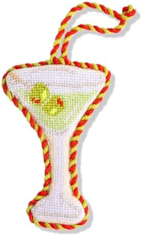 Furbish Needlepoint Icon Ornament - Cute Christmas Tree Ornament, Eclectic Holiday Decor, Stockin... | Amazon (US)