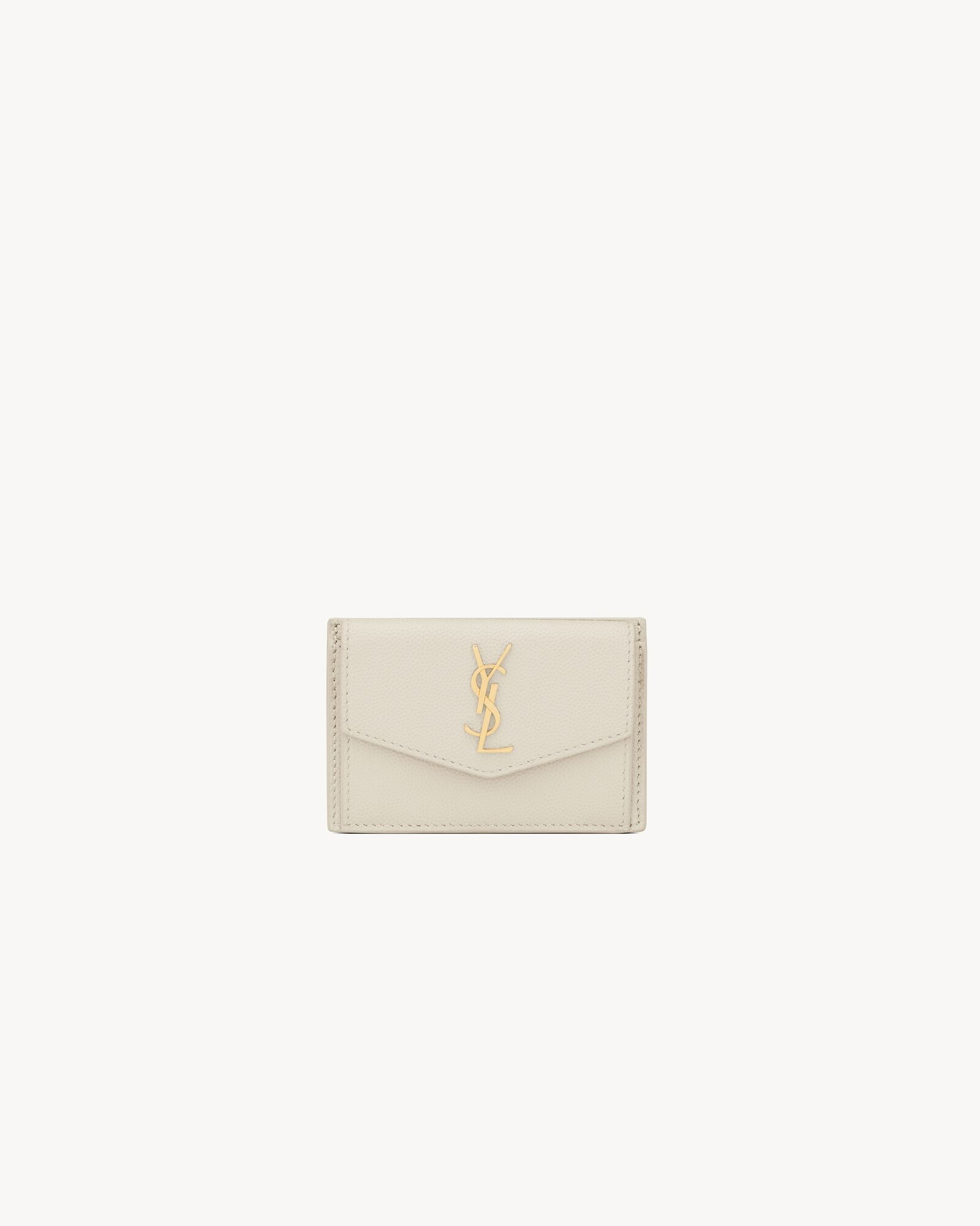 uptown card case in grain de poudre embossed leather | Saint Laurent Inc. (Global)