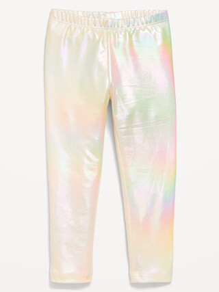 Full-Length Shiny Leggings for Toddler Girls | Old Navy (US)