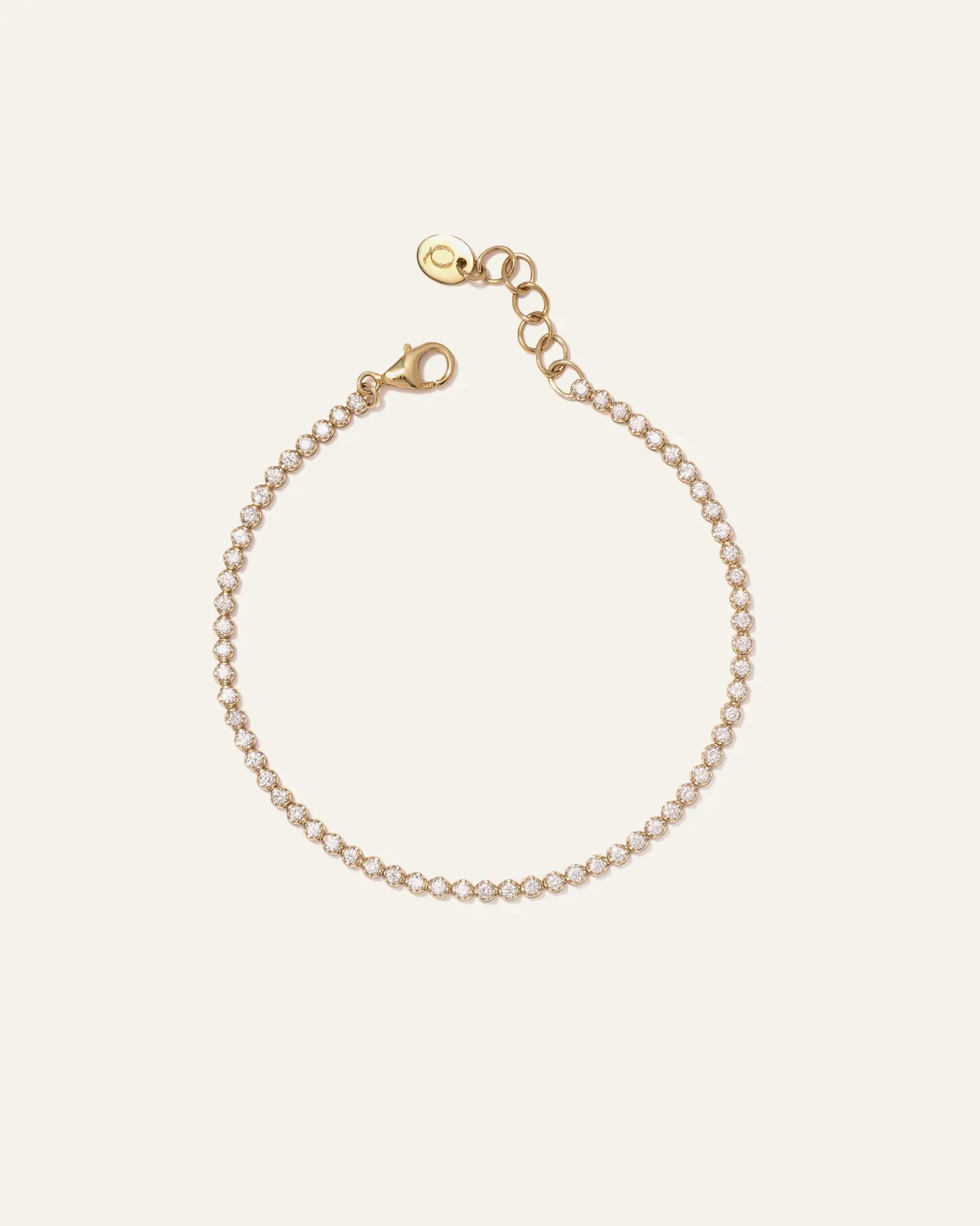 14K Gold Diamond Petite Tennis Bracelet in Yellow Gold | Quince