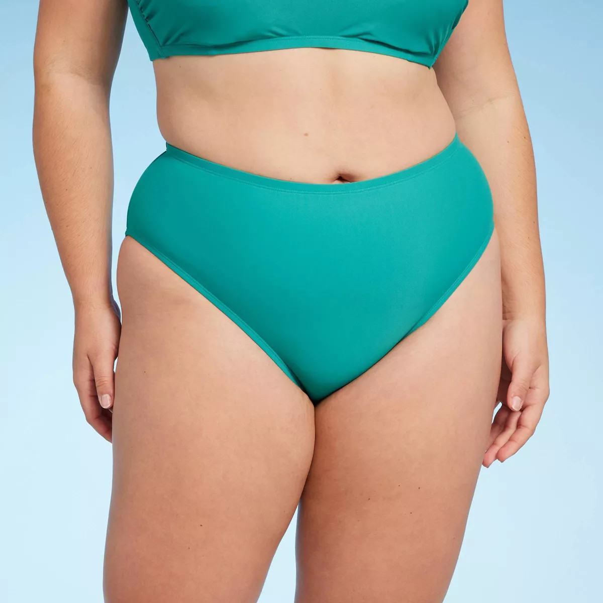 Women's Hipster Bikini Bottom - Shade & Shore™ Teal Green 3X | Target